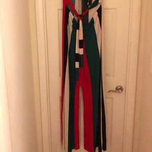 Multi stripe jumpsuit